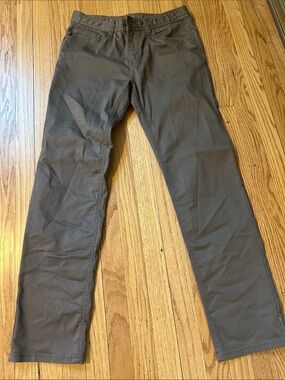 Prana Brown Straight-Leg Pants